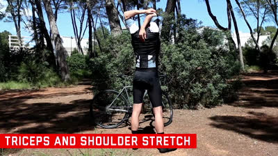 Basic stretches for cycling - Triceps and shoulder stretch