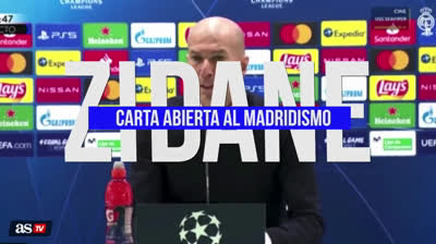 Carta de despedida Zinedine Zidane a la afición del Real Madrid
